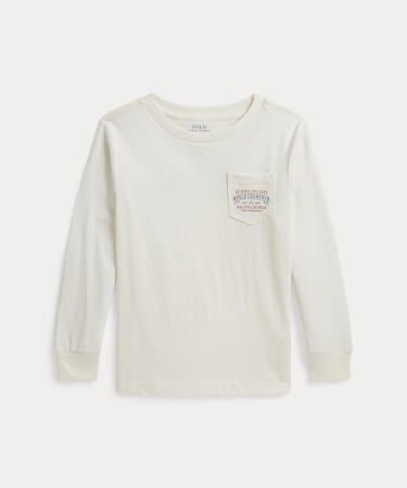 (ボーイズ 2才~7才)コットン ジャージー ロングスリーブ Tシャツ
