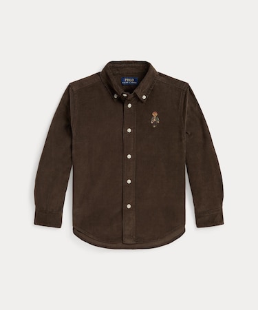 (ボーイズ 2才~7才)Polo ベア コットン コーデュロイ シャツ