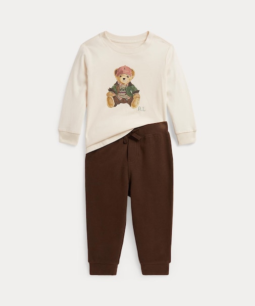 POLO RALPH LAUREN【返品不可商品】 (ベビー)Polo ベア コットン Tシャツ & ジョガー パンツ【返品不可商品】