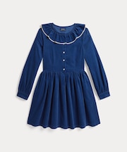 (ガールズ 7才~16才)コットン コーデュロイ シャツドレス
