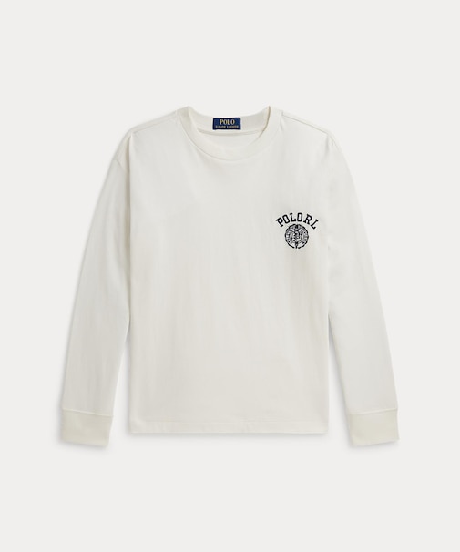 (ボーイズ 8才~20才)ビッグ フィット コットン ロングスリーブ Tシャツ
