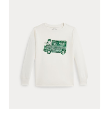 (ボーイズ 2才~7才)Ralph's Coffee Polo ベア ロングスリーブ Tシャツ