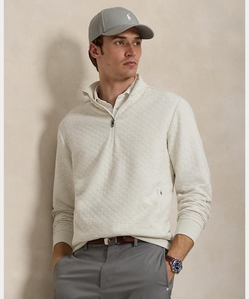 POLO GOLF|RLX GOLF (RLX)キルテッド ダブルニット モックネック スウェットシャツ