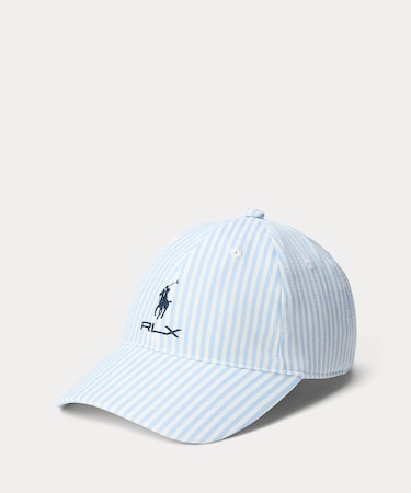 POLO GOLF|RLX GOLF (RLX)ロゴ シアサッカー ボール キャップ