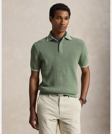 POLO GOLF|RLX GOLF (POLO GOLF)ワッフルニット コットン ポロ セーター