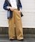 ピーチツイル タック ワイド パンツ