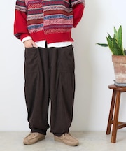 コーデュロイ らくゆるっと パンツ