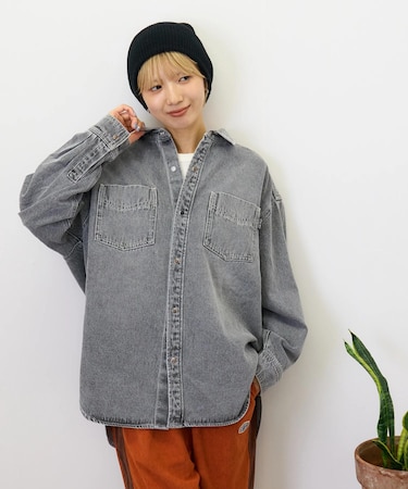 9.5オンス デニム ビッグシャツ