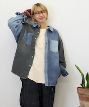 9.5オンス デニム ビッグシャツ