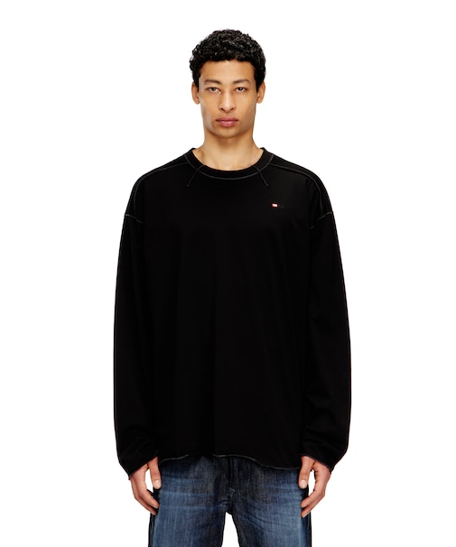 メンズ 長袖Tシャツ T-CRAHOR-BOXT-LS-T1