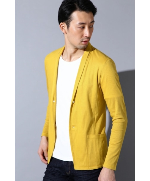 HIGH STREET∴ テレコ 長袖カーディガン