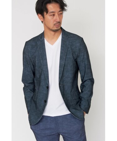 HIGH STREET∴トリコットメッシュメランジジャケット
