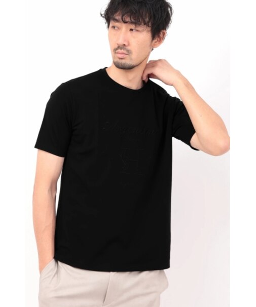 HIGH STREET∴Hロゴエンブロイダリークルーネック半袖Ｔシャツ