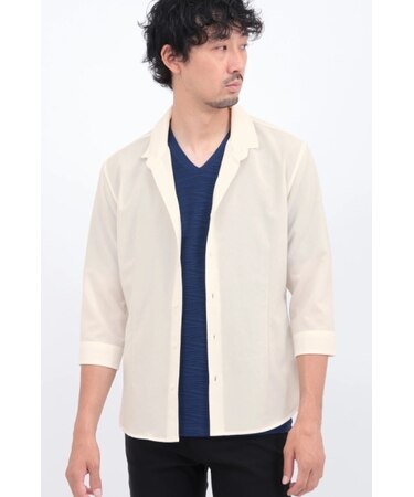 HIGH STREET∴COOLトロピカルショートウイング7分袖シャツ