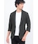HIGH STREET∴４WAYエアリーバーク柄リンクス７分袖ジャケット