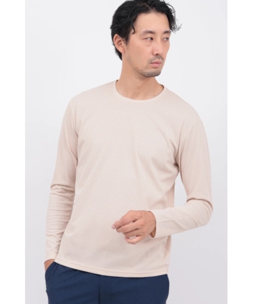 HIGH STREET∴ウェーブグリッド長袖クルーネック