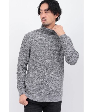 HIGH STREET∴バイアスリンクスモールタートルネックKN