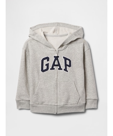 babyGap リラックス GAPロゴ ジップアップパーカー