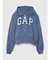 オーバーサイズ GAPロゴ フレンチテリー ジップアップパーカー