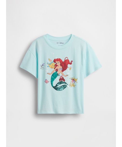 GapKids × ディズニー オーバーサイズ フリッピースパンコール グラフィックTシャツ