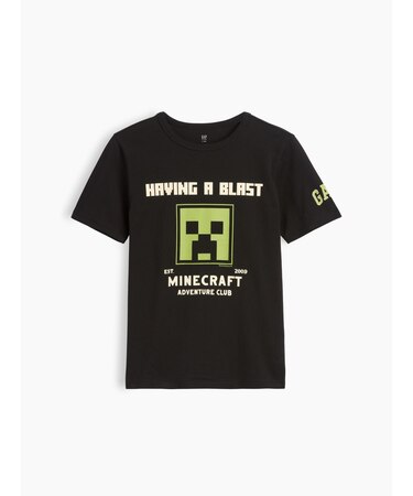 Gapkids マインクラフト グラフィックtシャツ