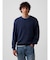 リラックスフィット フィッシャーマンステッチ クルーネックセーター