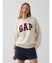 リラックスフィット GAPロゴ インターシャセーター