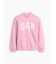 オーバーサイズ モックネック GAPロゴ スウェットシャツ (キッズ)