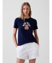 オーガニックコットン ヴィンテージソフト GAPロゴTシャツ