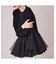 裾シアーペプラムニットプルオーバー