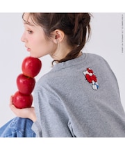 【HELLO KITTY】　ハローキティ　サガラ刺繍ロングスリーブカットソー