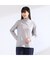 【M～４L】ウォッシャブルハイネックチュールTシャツ