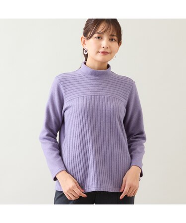 【洗える・日本製・アンサンブル可】起毛リブカットソー