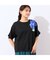 【洗える・綿100%】フリルスリーブTシャツ