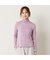 【洗える】フリルハイネックTシャツ