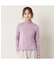 【洗える】フリルハイネックTシャツ