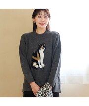 【3Lサイズあり】三毛猫セーター