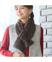 【一部店舗/WEB限定・洗える】フェイクファーマフラー