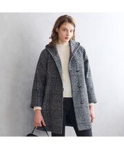 軽量グレンチェックコート