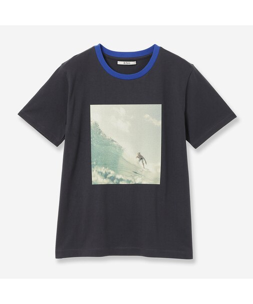 【人気アイテム・全3色・洗える】フォトプリントTシャツ(SURF)