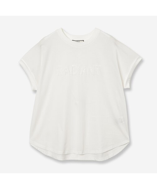 【接触冷感・洗える】スパンコールロゴTシャツ(RADIANT)