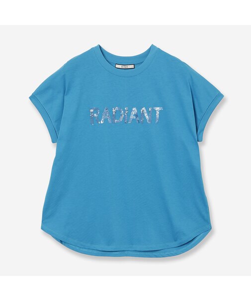 【接触冷感・洗える】スパンコールロゴTシャツ(RADIANT)