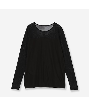 【新色登場・接触冷感・洗える】シアーコンビカットソー