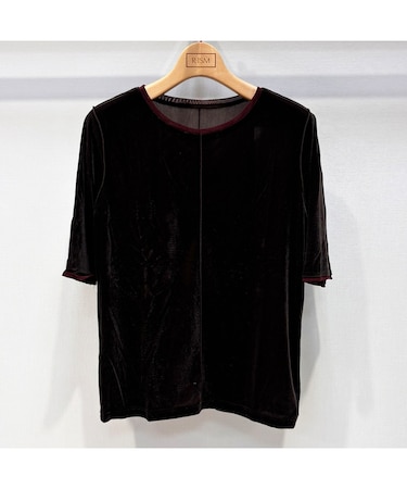 【限定ITEM・洗える】シアーベロアカットソー