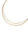 ステンレス二連チェーンネックレス/126692