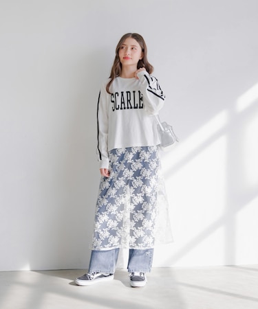 レースキャミセットヘビロッTEE長袖/キッズ/289043