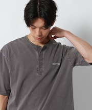 ピグメントヘンリーネックTシャツ/1054516