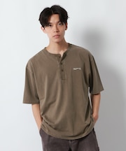 ピグメントヘンリーネックＴシャツ/1054516