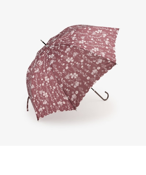 シルエットフラワー長傘 雨傘