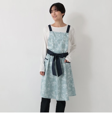 【WEB限定】ラインフラワーエプロン